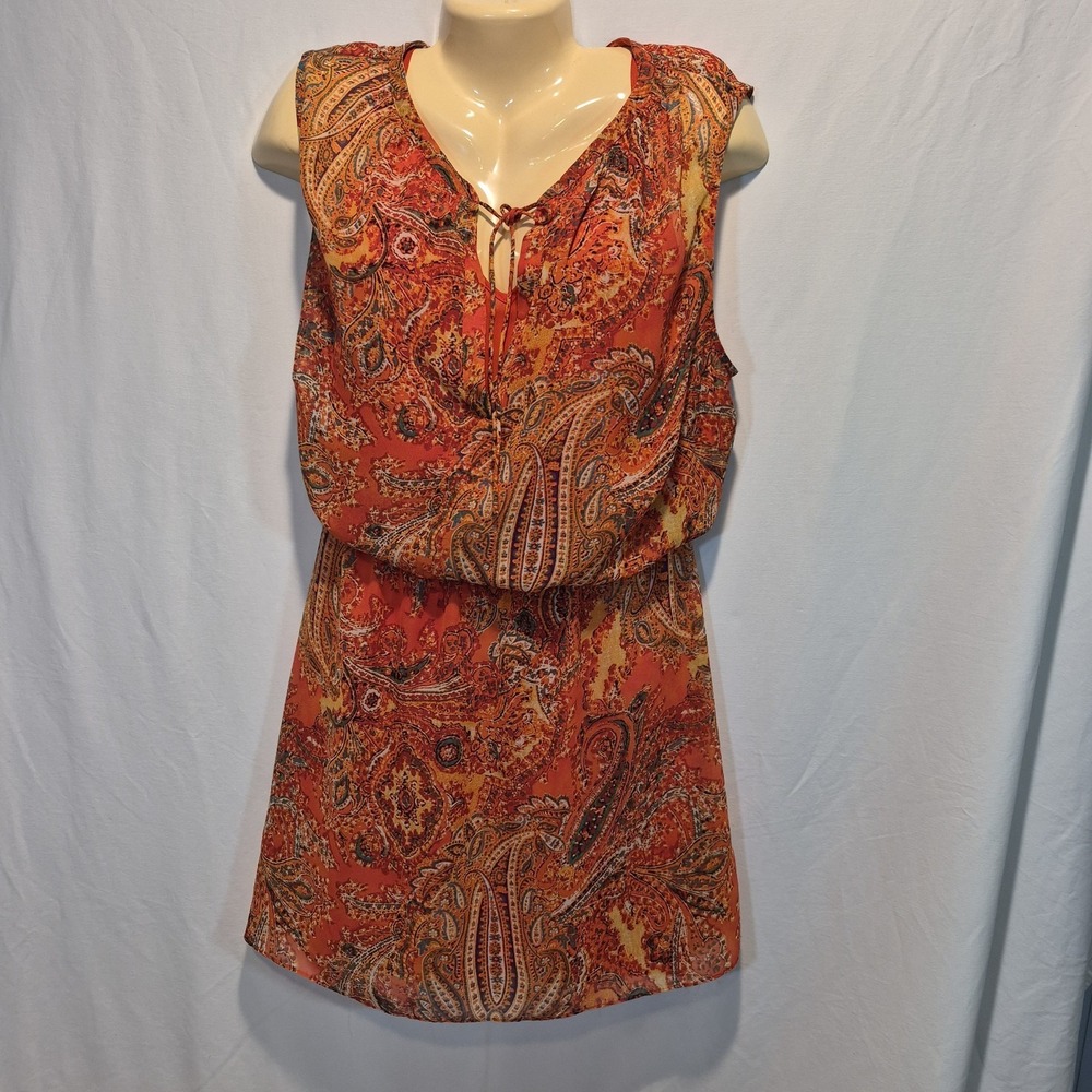 Lauren Ralph Lauren Paisley 2 Piece 18W Dress With Slip Resort Wear Summer Event